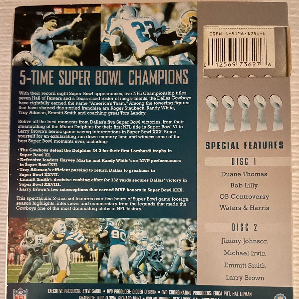 Dallas Cowboys Super Bowl DVD